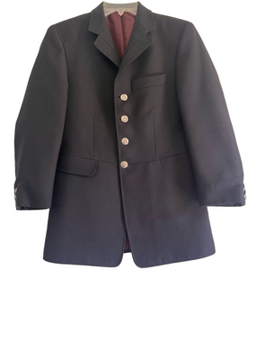 Cavallo Black Blazer Silver Buttons USA Size 34 Small Womens Riding Show Jacket